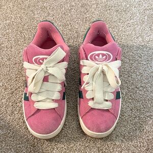 Adidas Pink and Cream Casual Sneakers